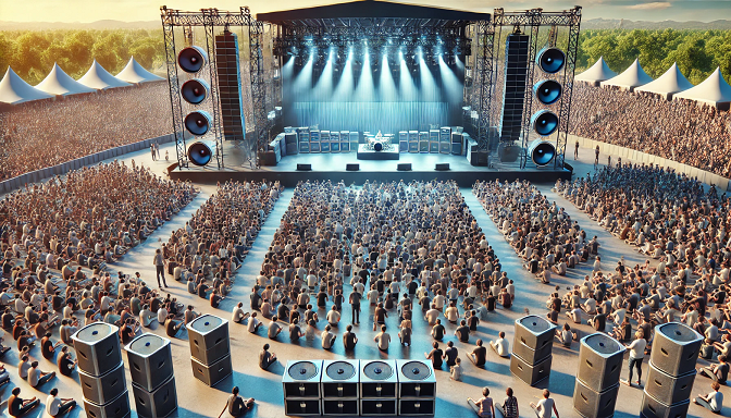 1000人觀眾的戶外演出擴(kuò)聲系統(tǒng)